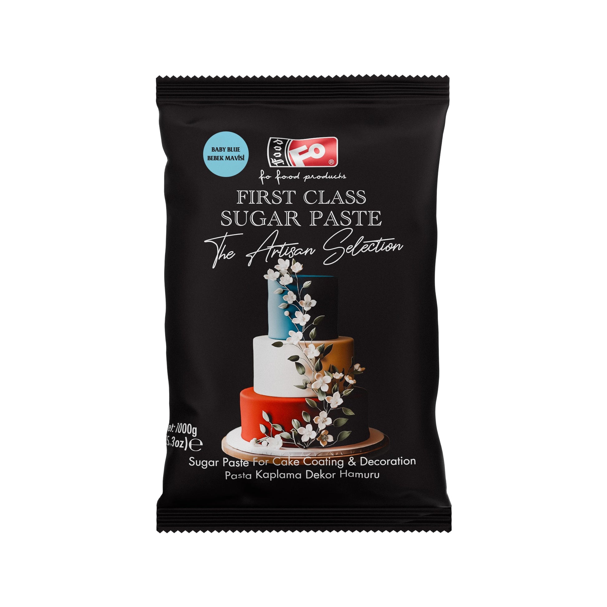Bebek Mavisi Pasta Kaplama Şeker Hamuru 1 kg