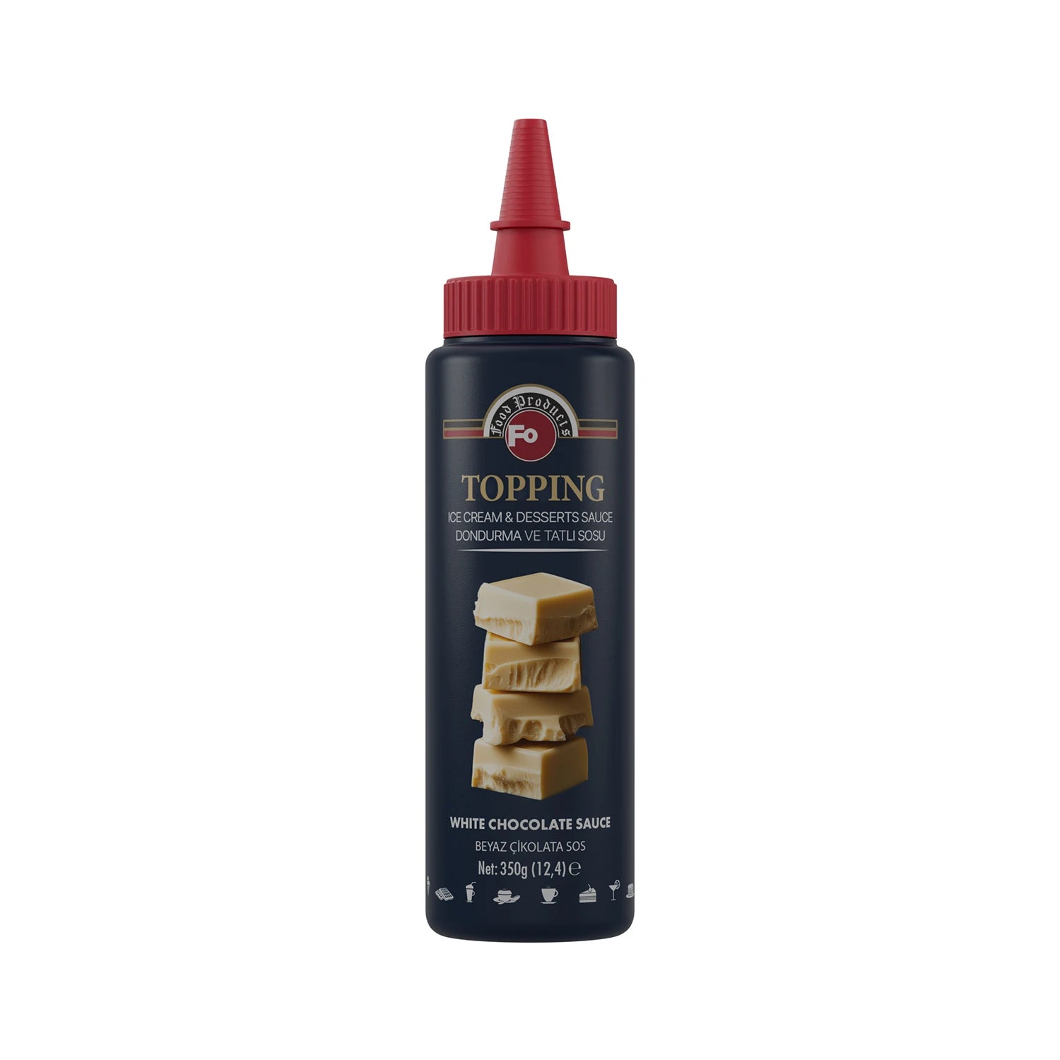 Beyaz Çikolatalı Topping Dondurma Sosu 350 gr