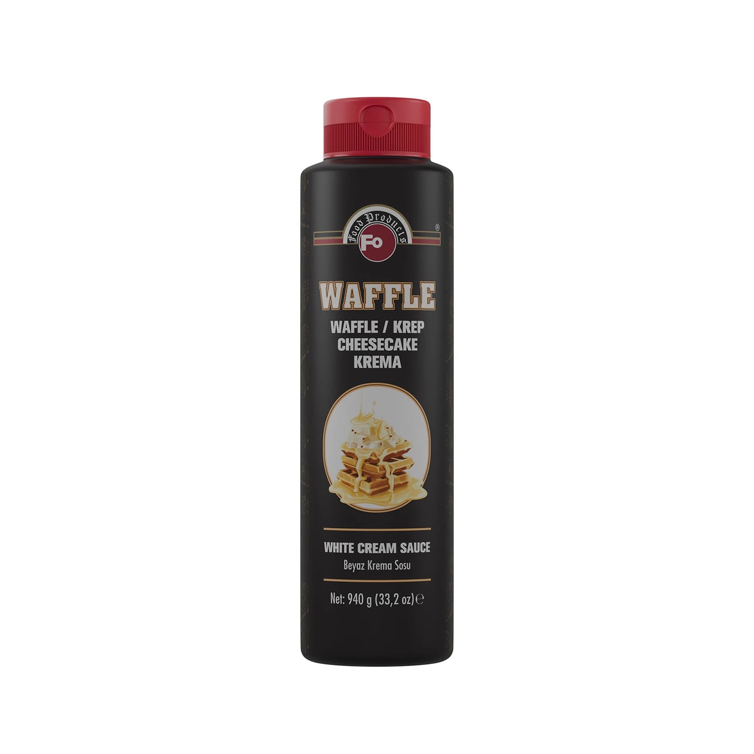 Waffle ve Krep için Beyaz Krema Sosu 940 gr