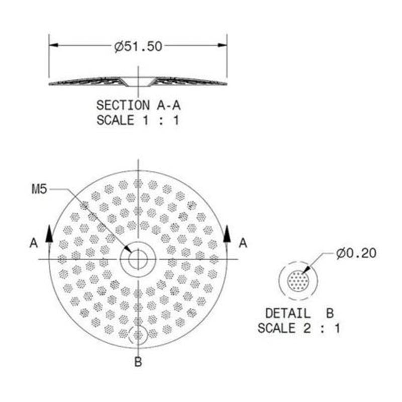 IMS CI200NT Nanotech Shower Screen Duşlama Süzgeci, Lelit Cimbali Uyumlu