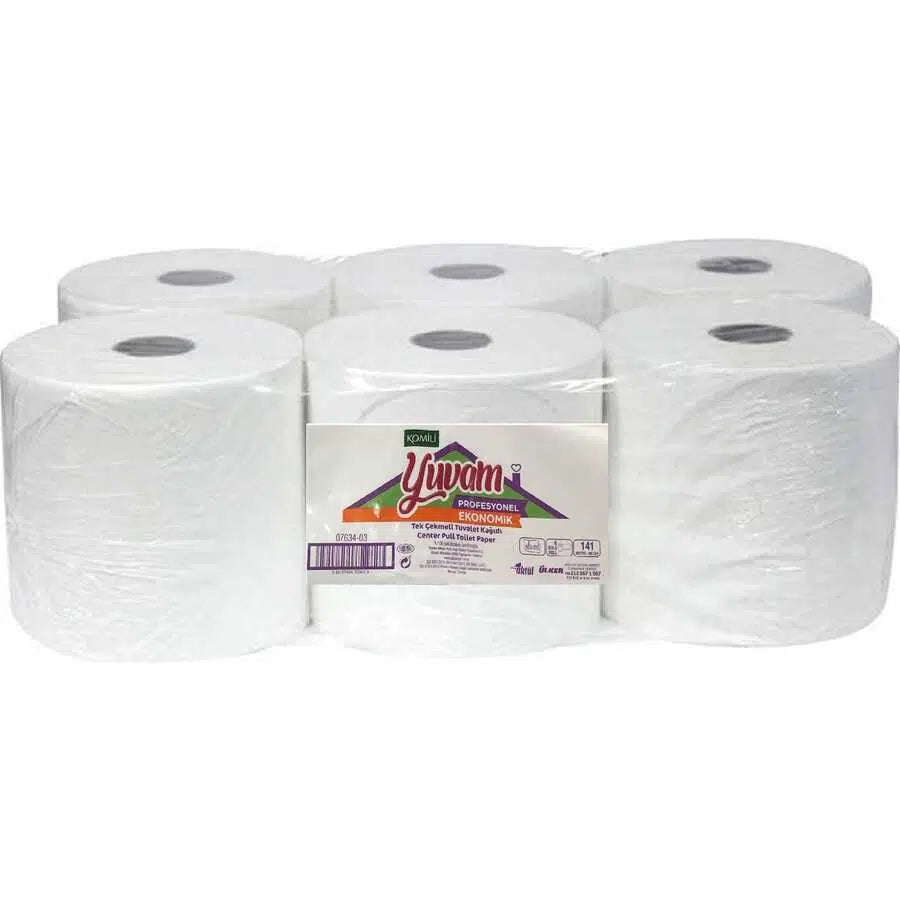 Jumbo İçten Çekmeli Tuvalet Kağıdı 141mt. - 6 Rulo