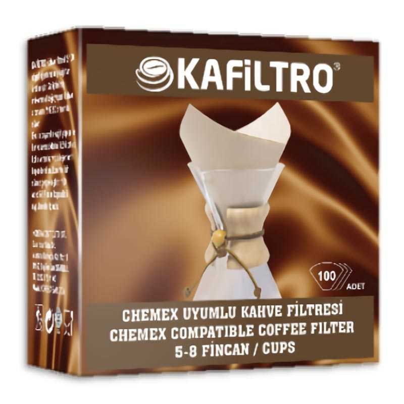 Kafiltro Chemex Filtre Kağıdı, 5-8 Fincan, 100 Adet