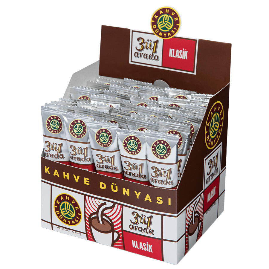 Kahve Dünyası 3'ü 1 Arada Klasik Kahve 18 g x 40'lı