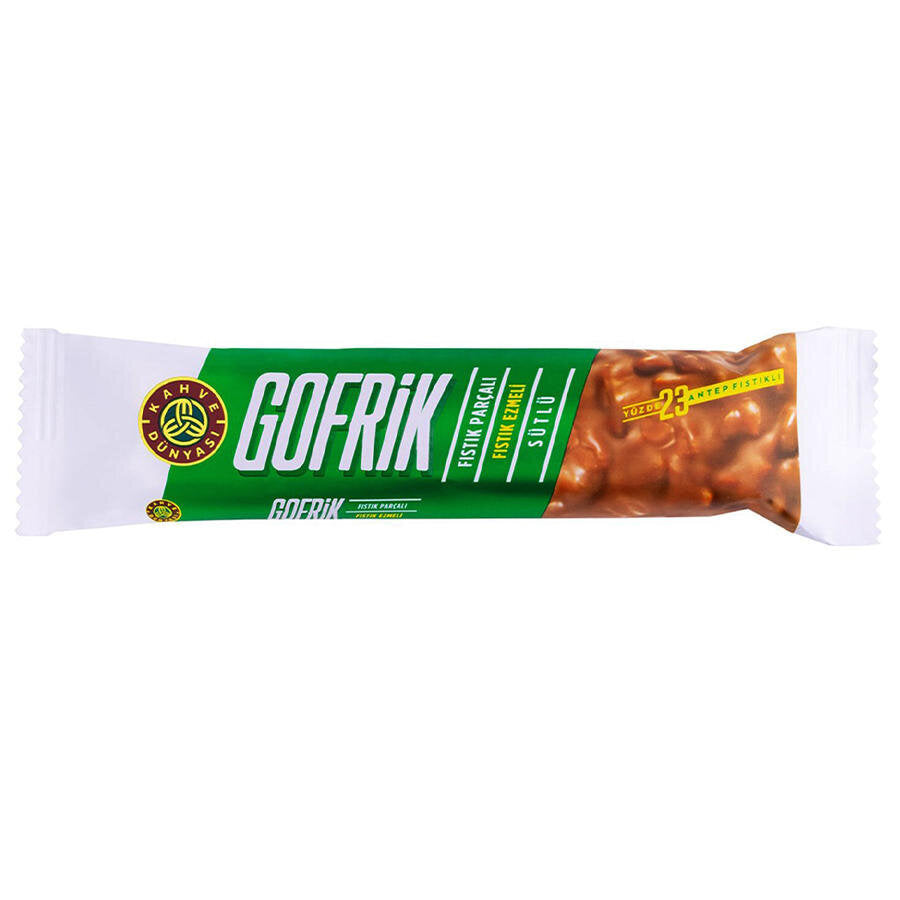 Kahve Dünyası Gofrik Antep Fıstıklı Çikolata 33 g x 24'lü
