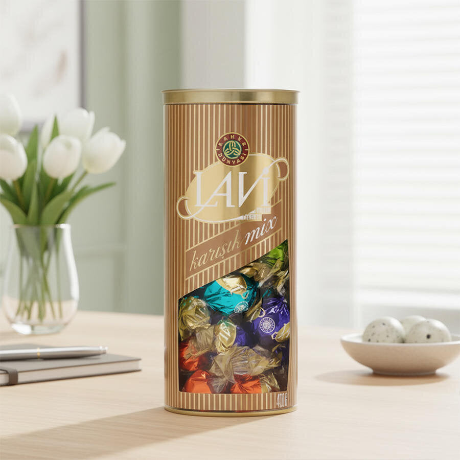 Kahve Dünyası Lavi Dolgulu Çikolata 400 g x 12 Adet - Çok Al Az Öde