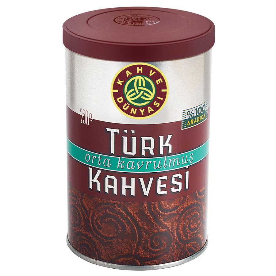 Kahve Dünyası Orta Kavrulmuş Türk Kahvesi Teneke Kutu 250 g