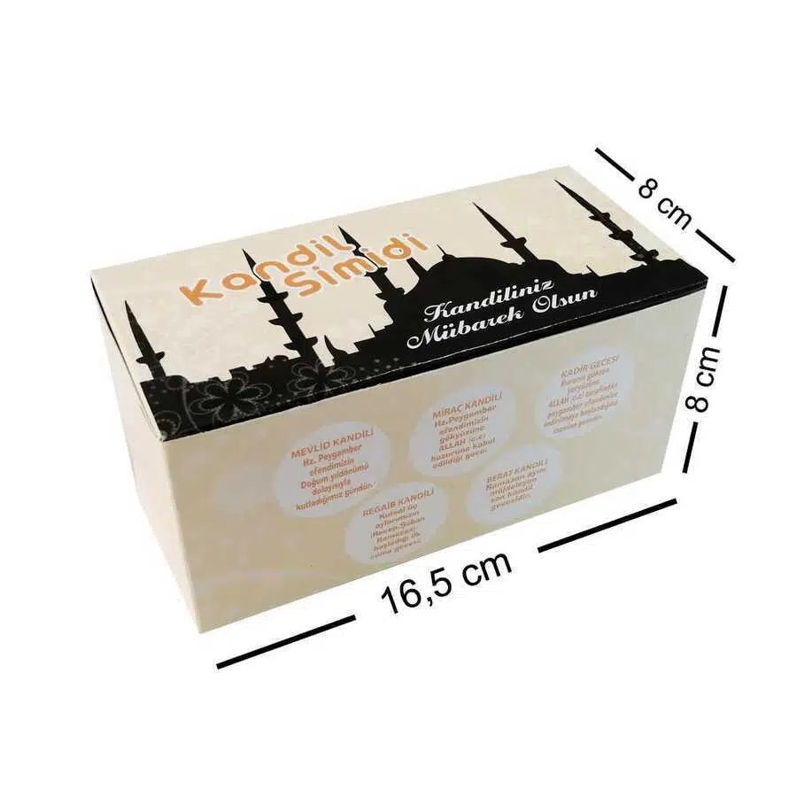 Kandil Simidi Kutusu (10lu) 8x8x16,5cm - 100 Adet
