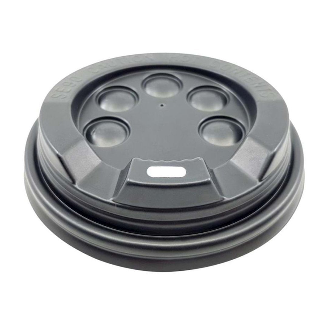 Kapak Karton Bardak 12 Oz 14 Oz 16 Oz Emzikli Siyah 100 ADETLİ PAKET