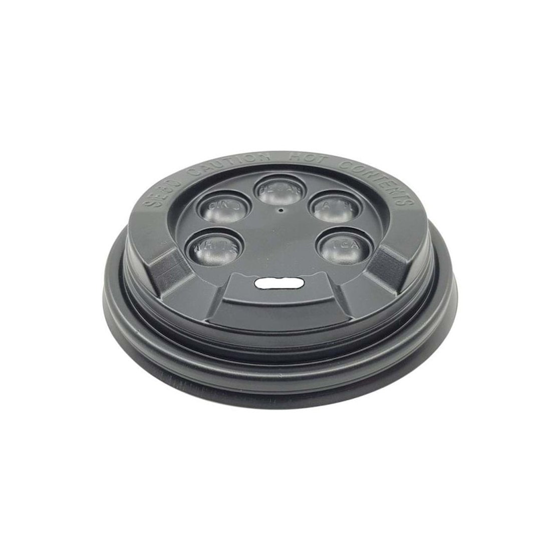 Kapak Karton Bardak 8 Oz Emzikli Siyah 100 ADETLİ PAKET