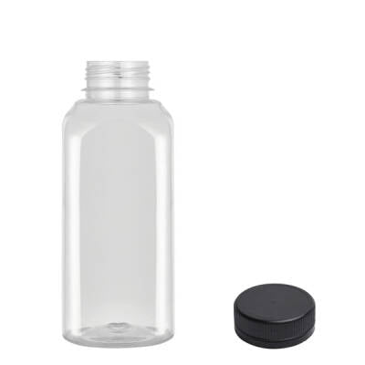 Kapaklı Kare Pet Şişe 500 cc