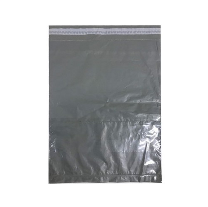 Kargo Poşeti Gri, Şeffaf Cepli 35x45+5 cm 100 Adet