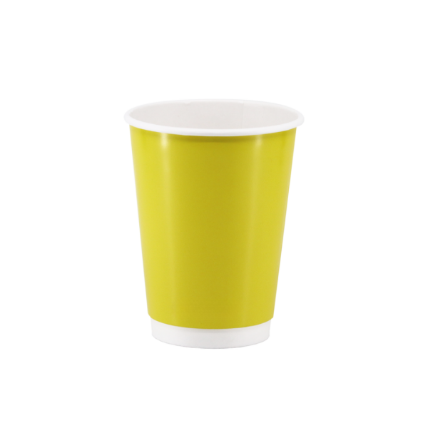 Karton Bardak Sarı 14 oz Double Wall