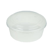 Salata Kabı Karton 1100 gr (38 oz)  BEYAZ Kap+Kapak 50 Adetli