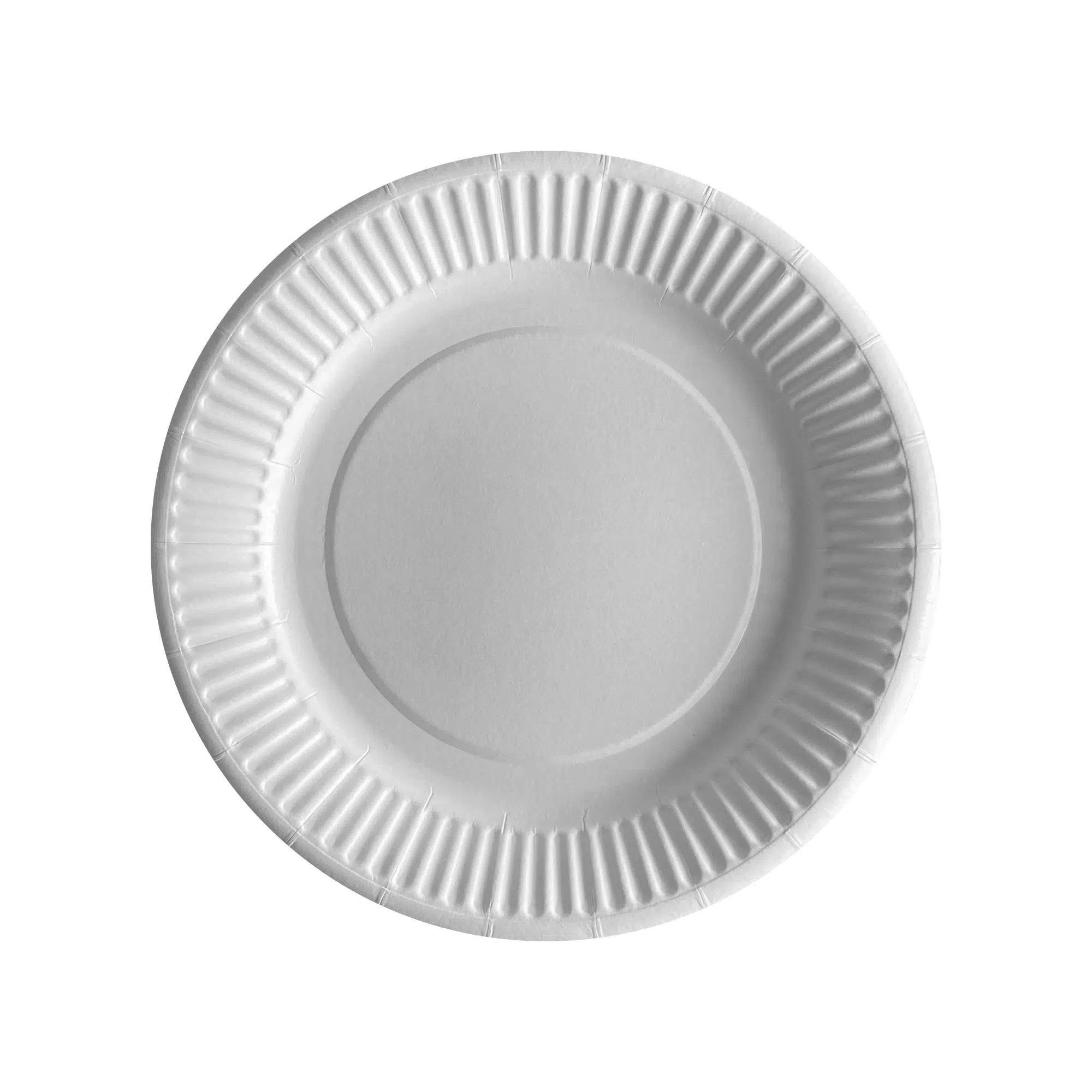 Karton Tabak Beyaz 18 cm - 25 Adet