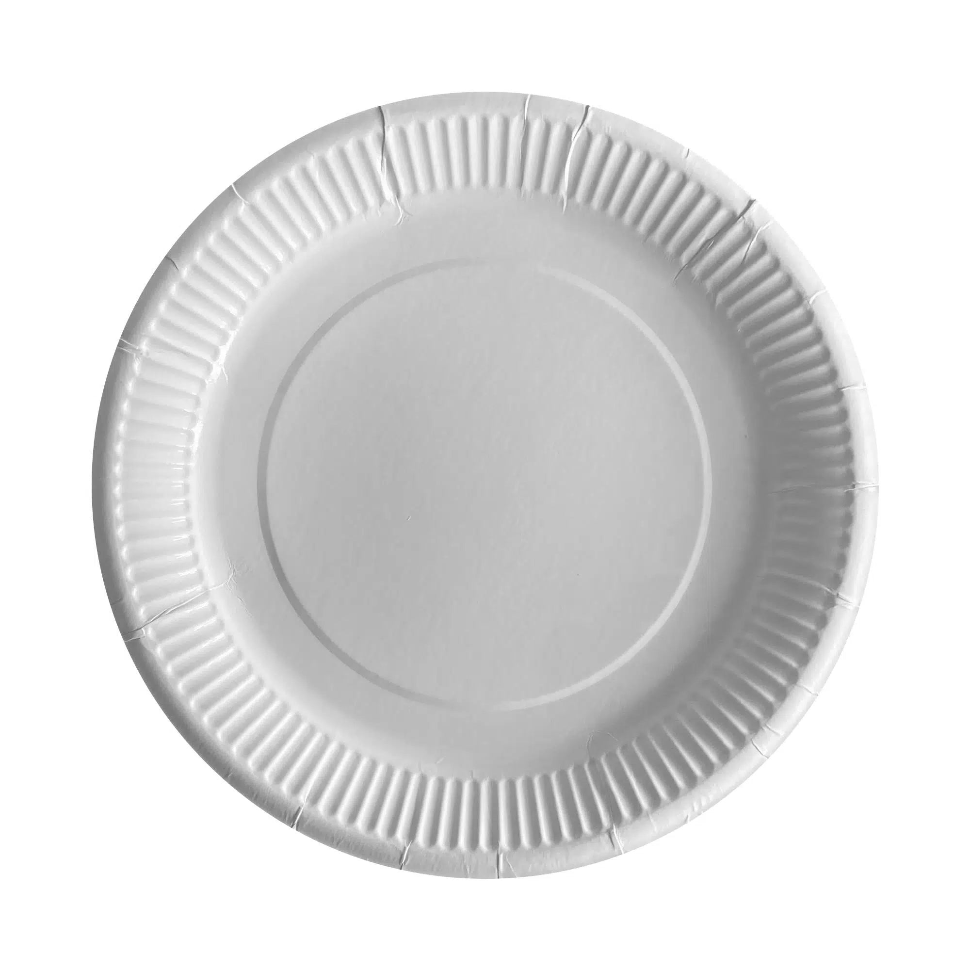 Karton Tabak Beyaz 23 cm - 25 Adet