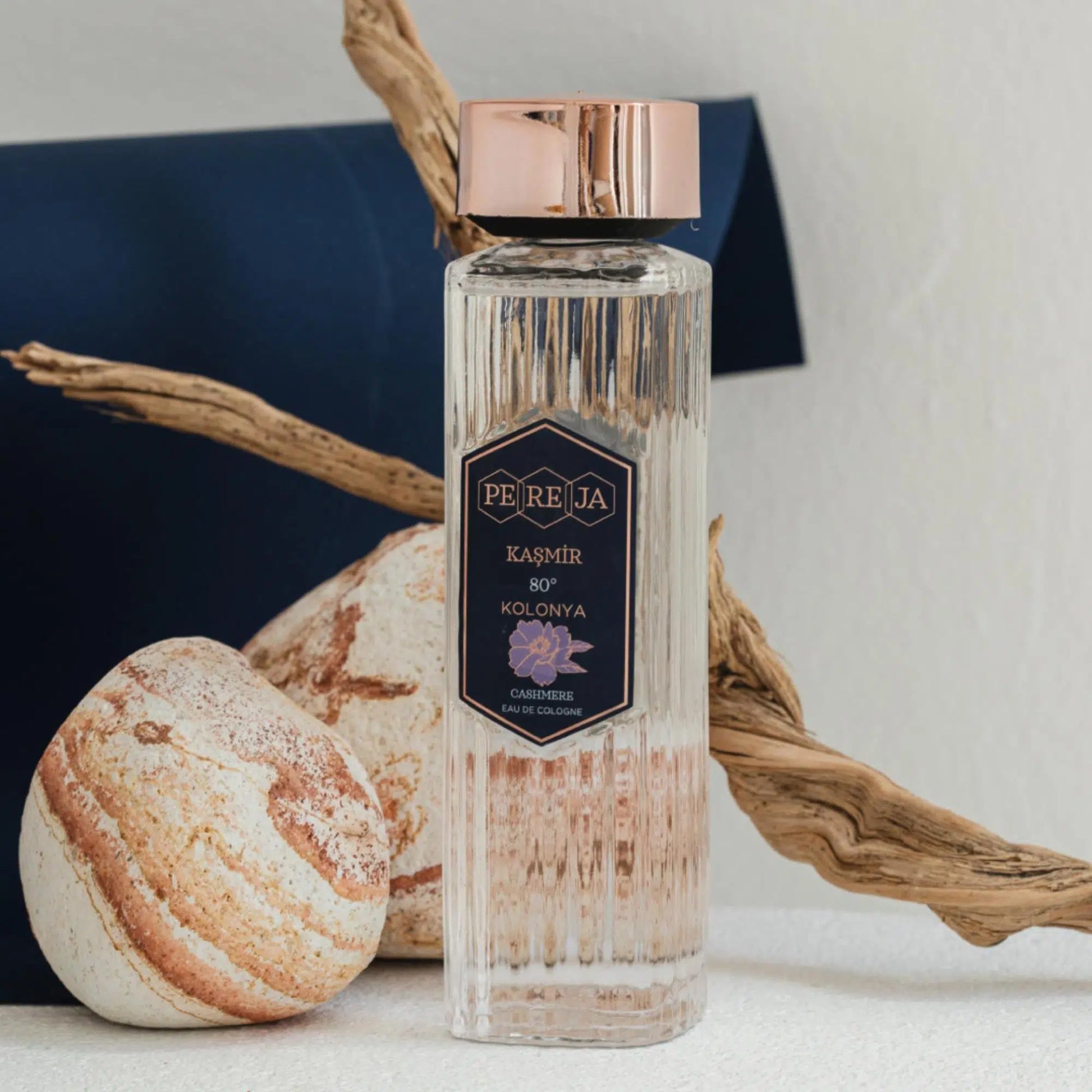 Kaşmir 250 ml Cam Şişe Kolonya 80°