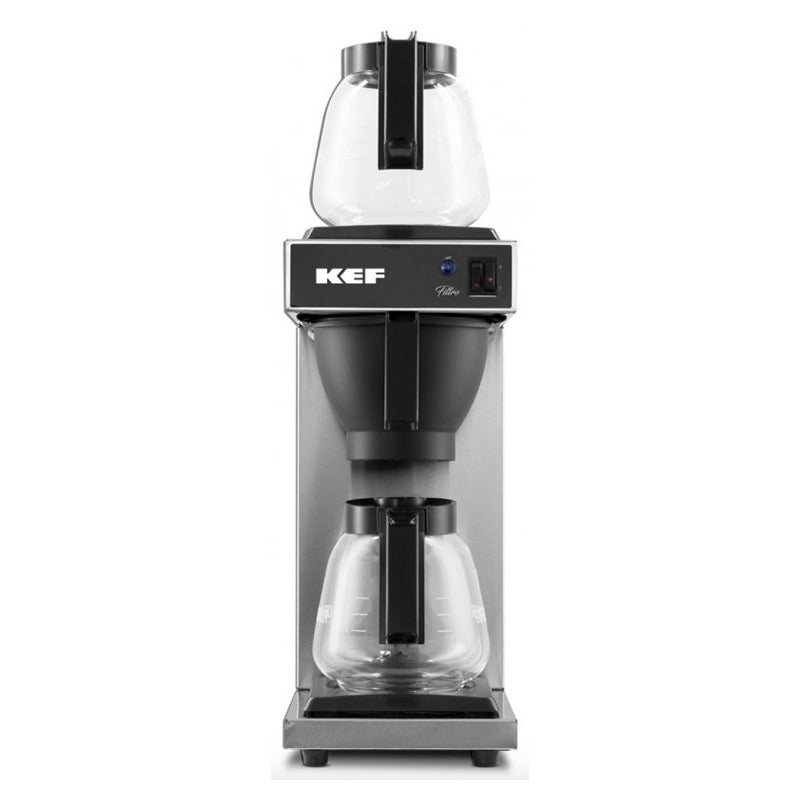 KEF Filtro FLT120-2 Çift Potlu Filtre Kahve Makinesi, Gri