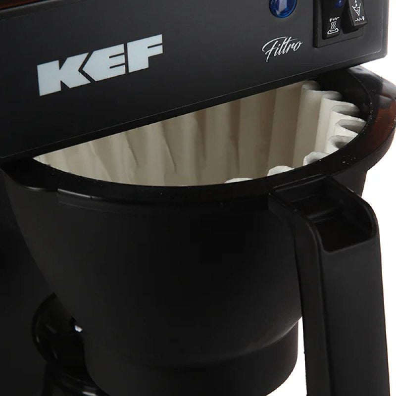 KEF Filtro FLT120-2 Çift Potlu Filtre Kahve Makinesi, Siyah