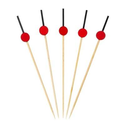 Kırmızı Davul Bambu Kürdan 12 cm