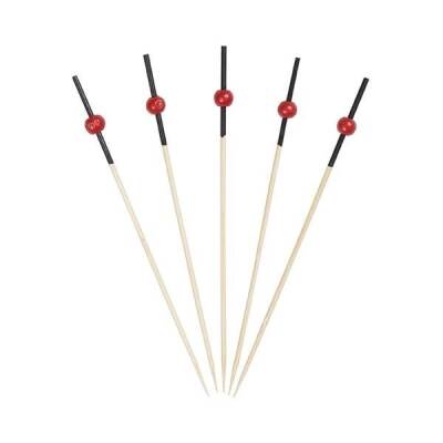 Kırmızı Top Bambu Kürdan 9 cm