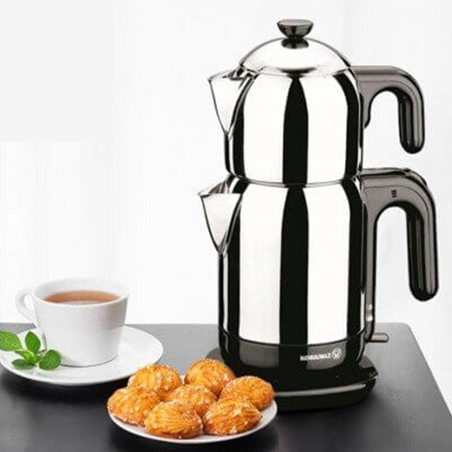 Korkmaz A369 Demtez Elektrikli Çay Makinesi 1,6 Litre Inox
