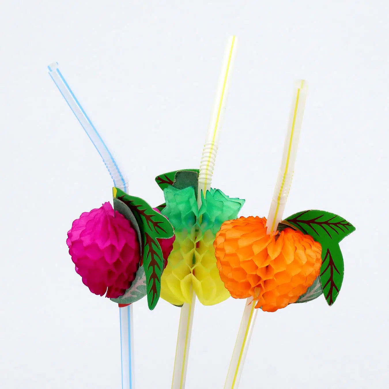 Körüklü Plastik Meyveli Pipet - 50 Adet