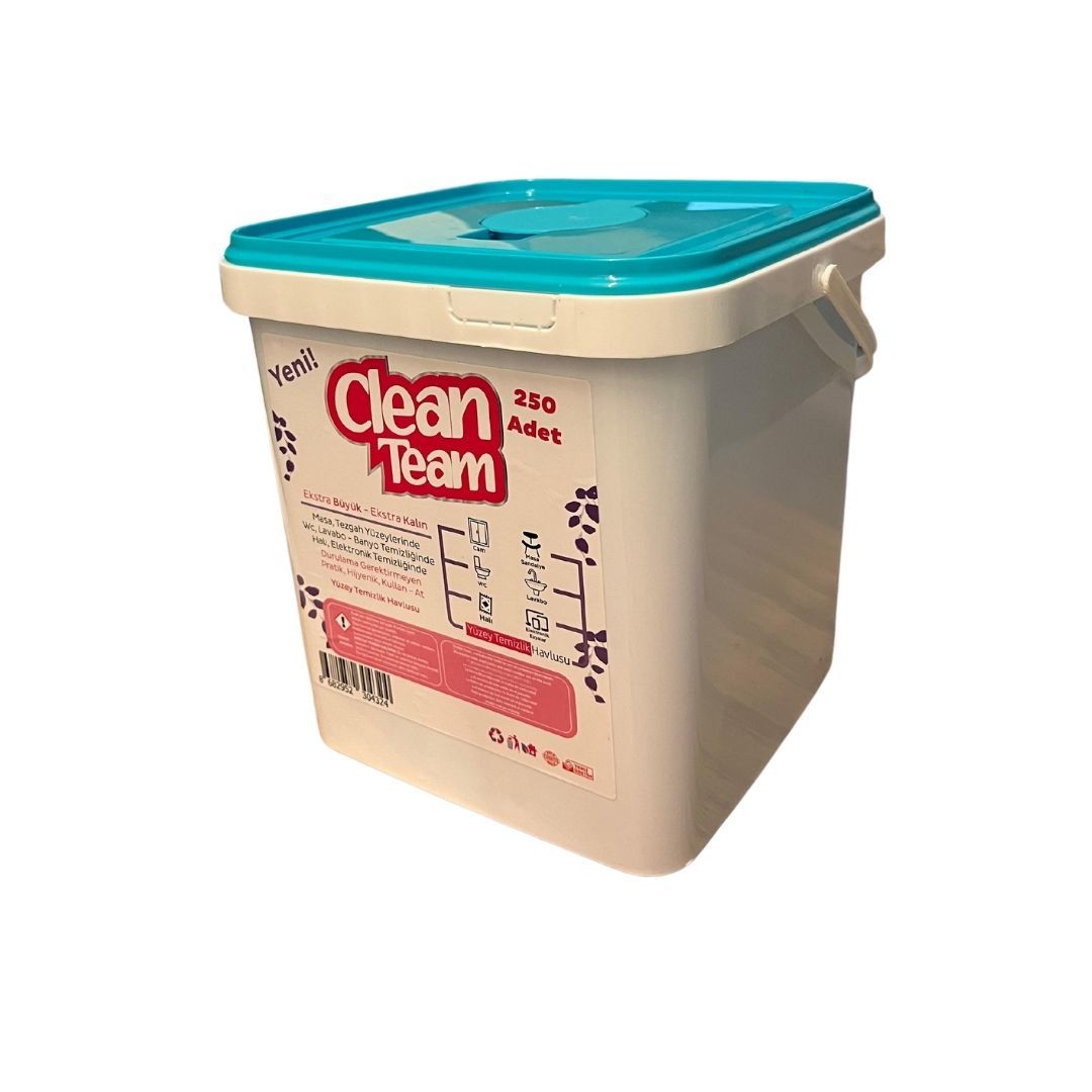 Yüzey Temizlik Mendili Kovalı 250 Adetli