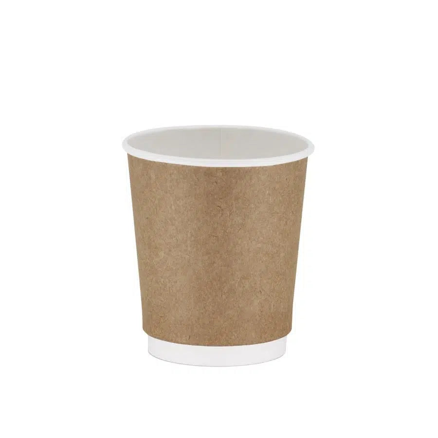 Kraft 8 oz Double Wall Karton Bardak - 25 Adet