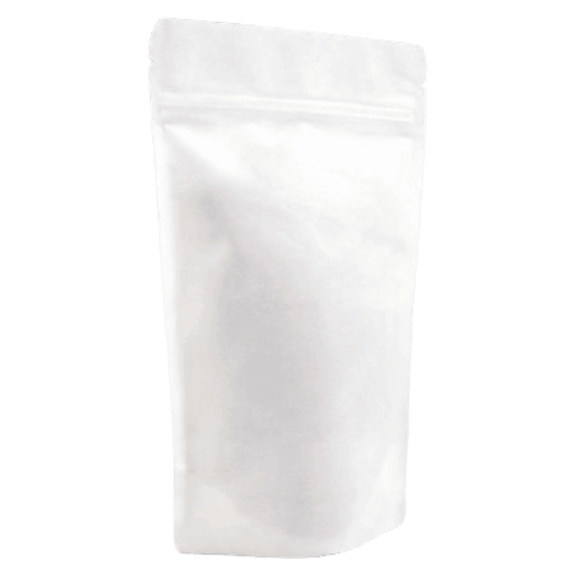 Beyaz Kraft Alüminyum Kilitli Doypack, 25 x 34 + 12 CM