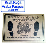 Araba Paspası Kraft 35x50 Cm 500 ADETLİ PAKET