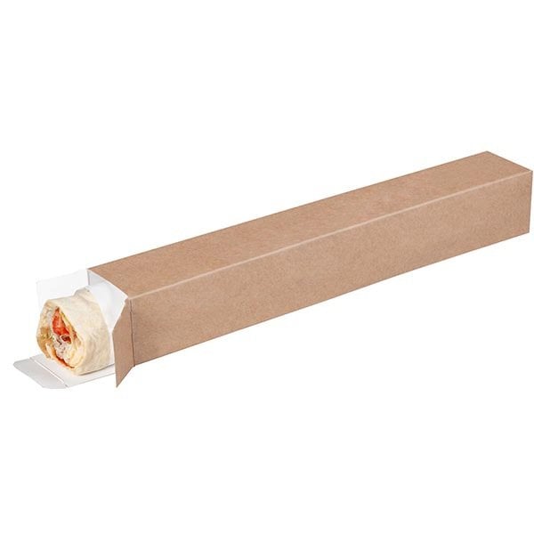 Kraft Karton Dürüm Kutusu 35 x 5 x 5 cm