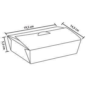 Kraft Karton Gıda Kutusu Büyük 14,5x19,5x5,5 cm