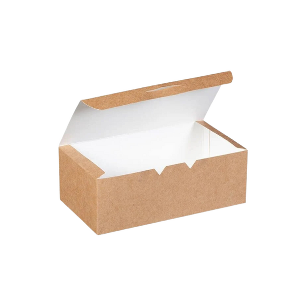 Kraft Karton Nugget Kutusu Büyük 12x22x7,5 cm