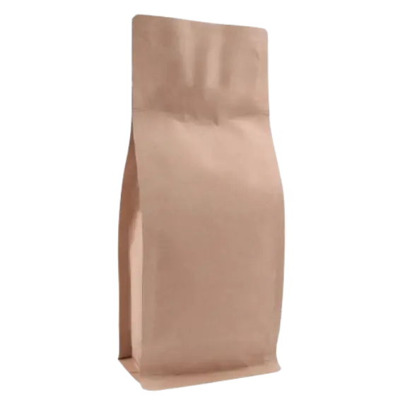 Pocket Kilitli Kraft Metalize Flat Bottom Torba, 11,5 x 21,5 + 8 CM