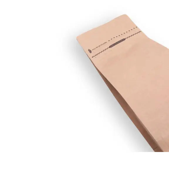 Pocket Kilitli Kraft Metalize Flat Bottom Torba, 11,5 x 21,5 + 8 CM