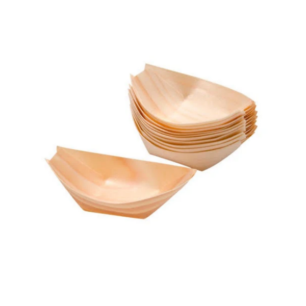 Kullan at Tahta Kayık Tabak 11,5 cm