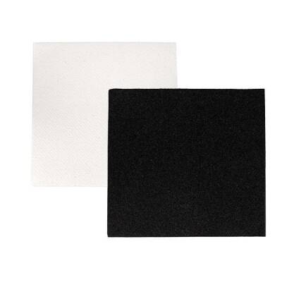 Airlaid Kumaş Dokulu Kare Siyah Peçete 20x20cm