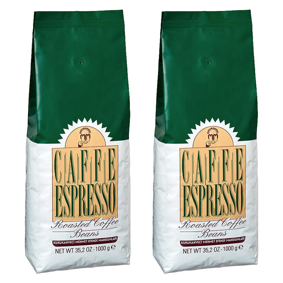 Kurukahveci Mehmet Efendi Espresso Çekirdek Kahve 1000 g İkincisi %50 İndirimli