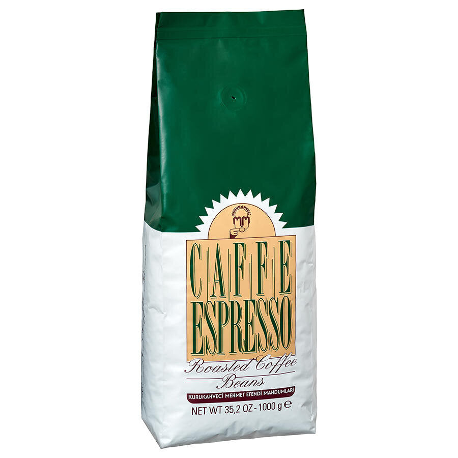 Kurukahveci Mehmet Efendi Espresso Çekirdek Kahve 1000 g İkincisi %50 İndirimli