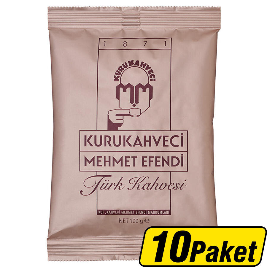 Kurukahveci Mehmet Efendi Türk Kahvesi 100 g x 10 Paket - Çok Al Az Öde