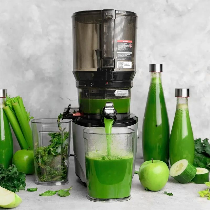 Kuvings AUTO10 Hands-Free Slow Juicer Katı Meyve Sıkacağı, Kırmızı