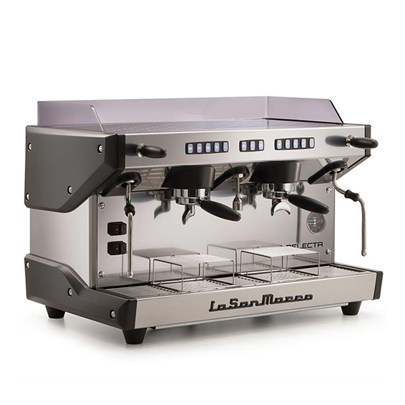 La San Marco Delecta Tam Otomatik Espresso Kahve Makinesi, 2 Gruplu, Siyah