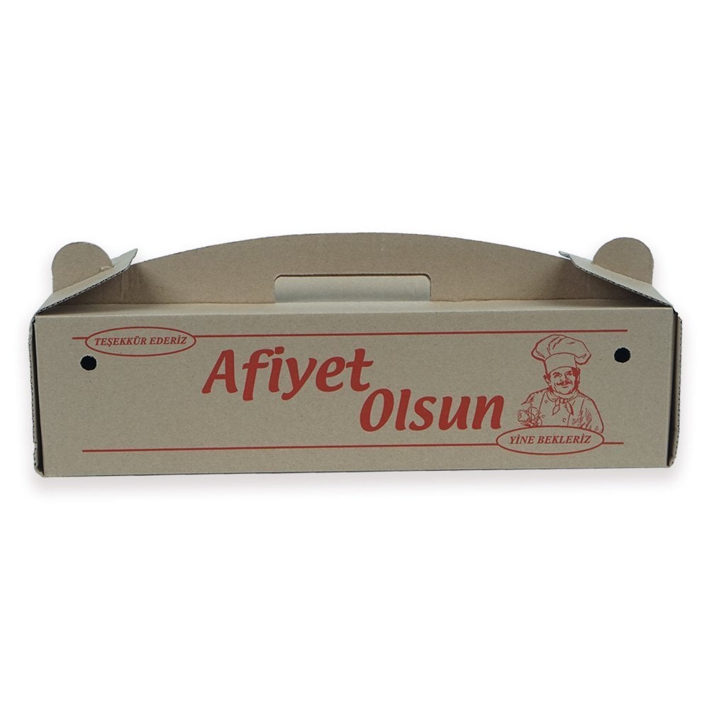 Kutu Lahmacun Saplı Küçük 12x40x10 cm 100 Adet