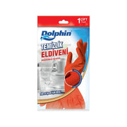 Lateks Temizlik Ve Bulaşık Eldiveni Kırmızı Büyük (L) - 1 Çift