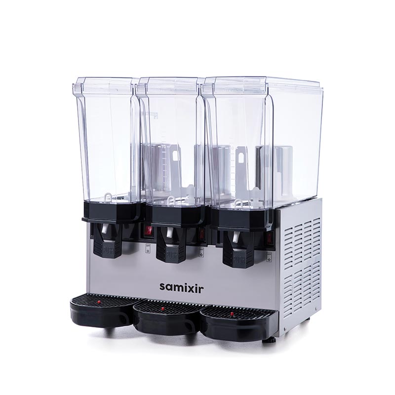 Samixir 60.SMMI Klasik Triple Soğuk İçecek Dispenseri, 20+20+20 L, Fıskiyeli-Karıştırıcılı-Karıştırıcılı, Inox