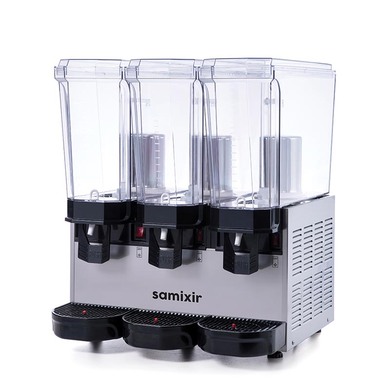 Samixir 60.SSSI Klasik Triple Soğuk İçecek Dispenseri, 20+20+20 L, Fıskiyeli, Inox