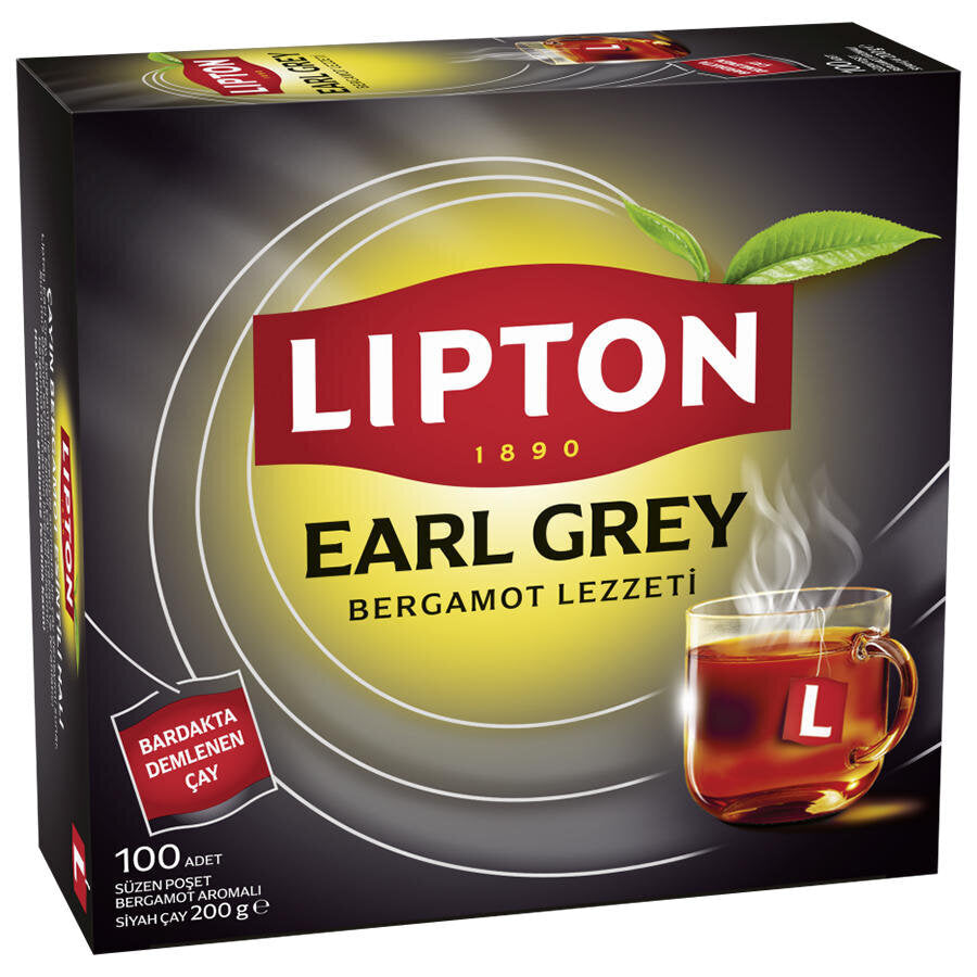 Lipton Earl Grey Bardak Poşet Çay 100'lü