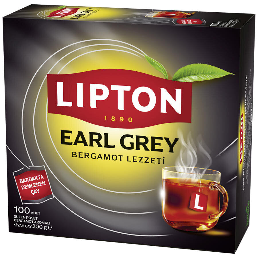 Lipton Earl Grey Bardak Poşet Çay 100'lü