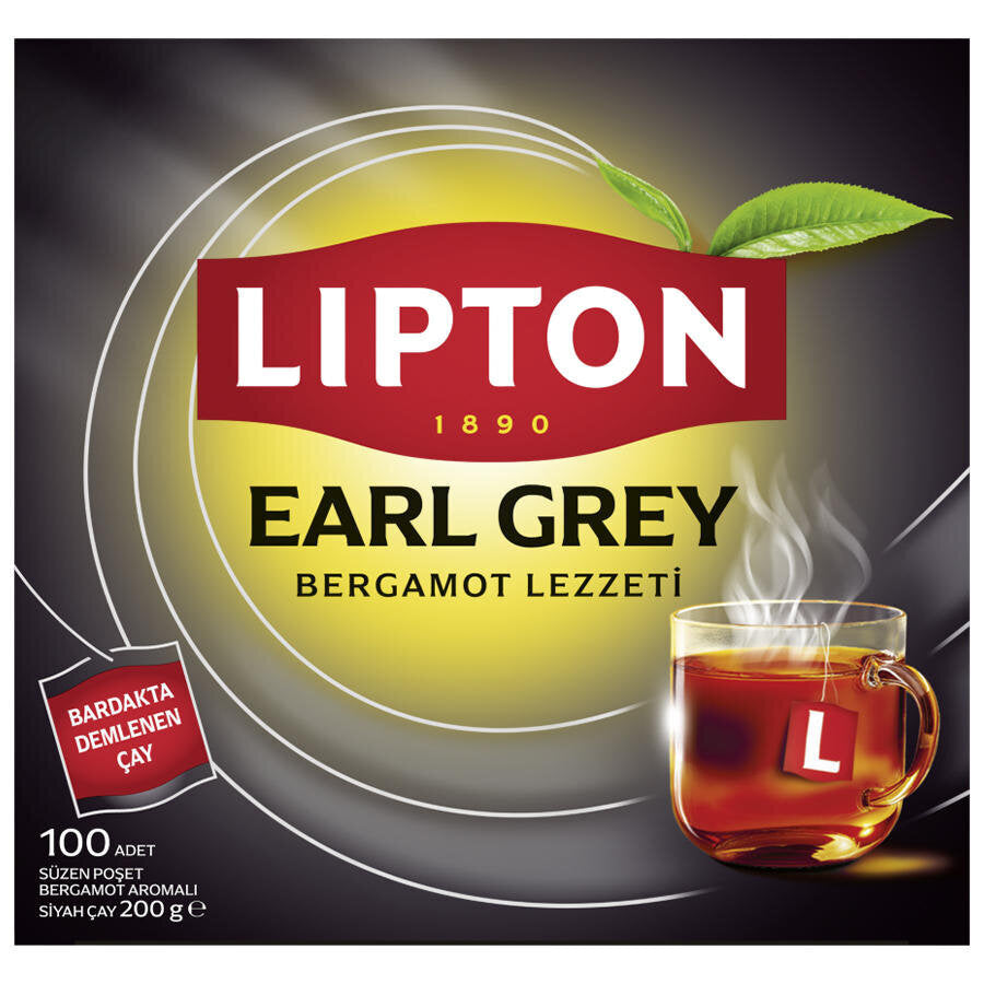 Lipton Earl Grey Bardak Poşet Çay 100'lü