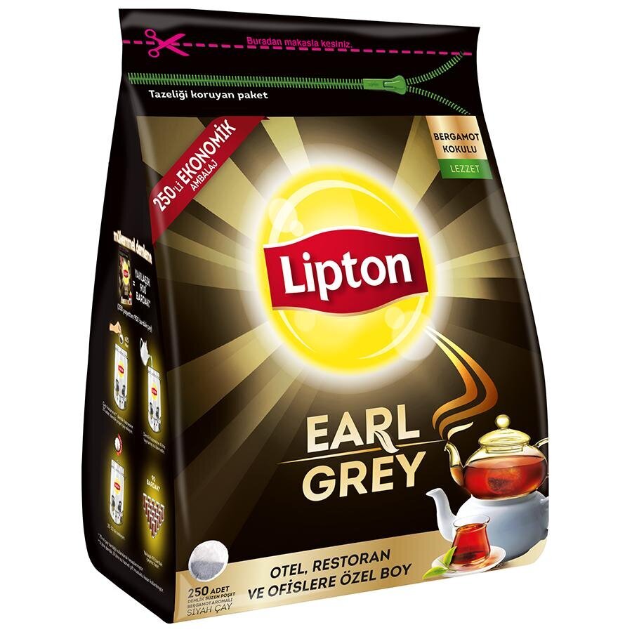 Lipton Earl Grey Demlik Poşet Çay 250'li